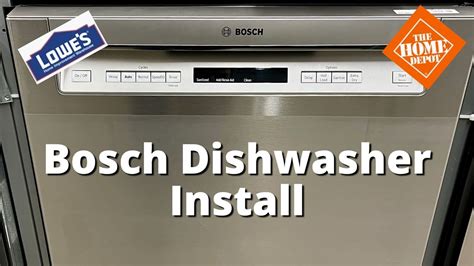 installing Bosch 300 series dishwasher